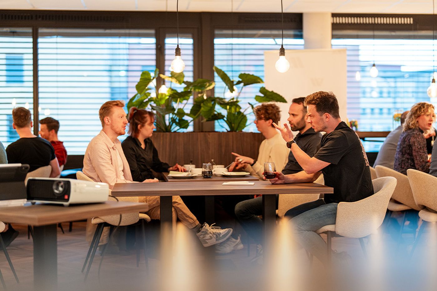 Marketeers tijdens een event van Achterhoekse Marketeers